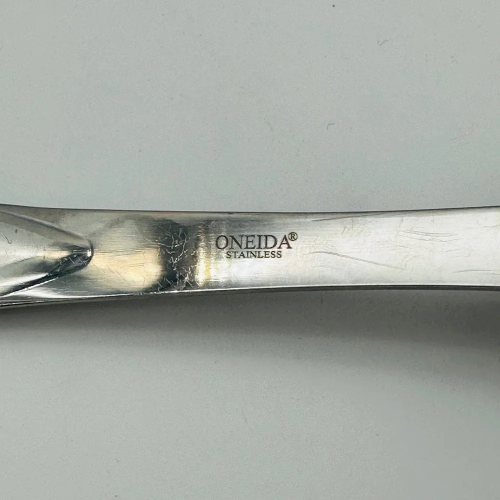 Oneida Stainless Steel Silicone Turner Spatula Black Large Pancake Head 15